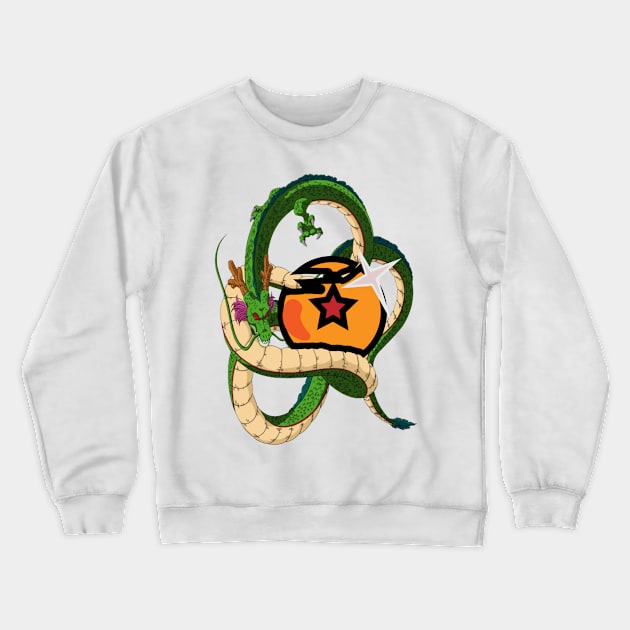 Red star Dragonball Crewneck Sweatshirt by CholoYungboi